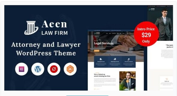 Aeen - Attorney and Lawyer WordPress Theme