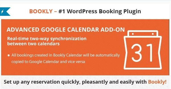 Bookly Advanced Google Calendar