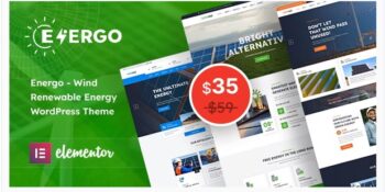 Energo - Wind Renewable Energy WordPress Theme
