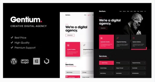 Gentium – A Creative Digital Agency WordPress Theme