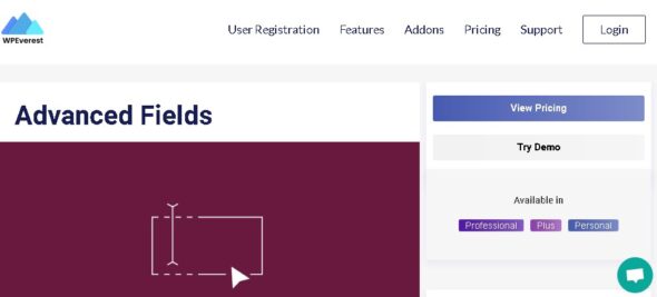 User Registration Advanced Fields
