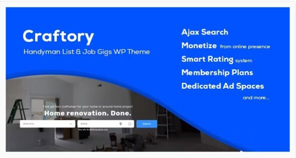 Craftory - Directory Listing Job Board WordPress Theme