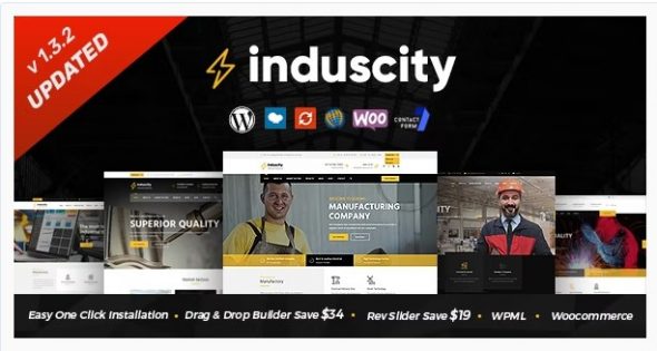 Induscity - Factory and Manufacturing WordPress Theme