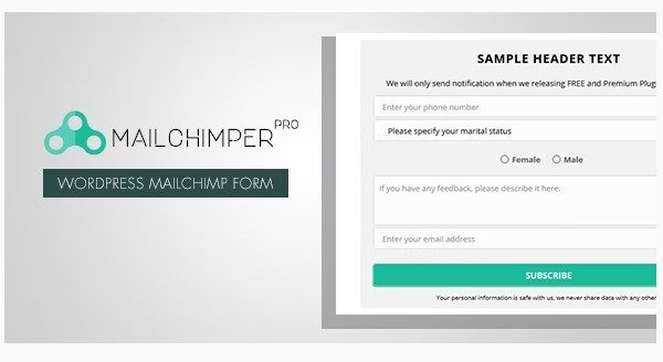 MailChimper PRO - WordPress MailChimp Signup Form Plugin