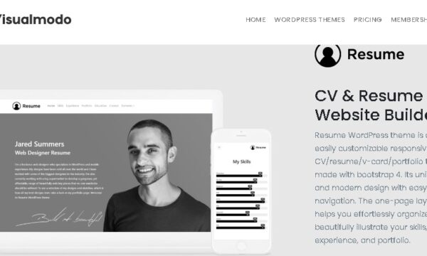 Resume WordPress Theme