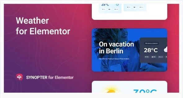 Synopter – Weather for Elementor