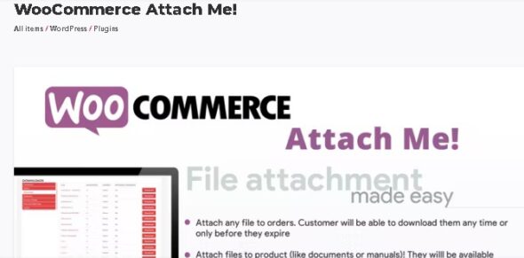 WooCommerce Attach Me