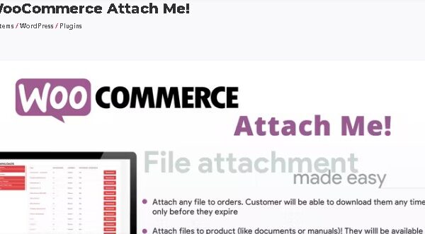 WooCommerce Attach Me