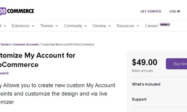 Customize My Account Page For Woocommerce