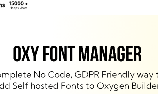Oxy Font Manager