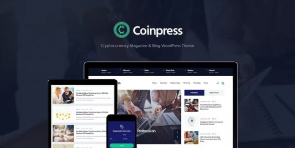 Coinpress ICO Cryptocurrency Magazine & Blog Theme