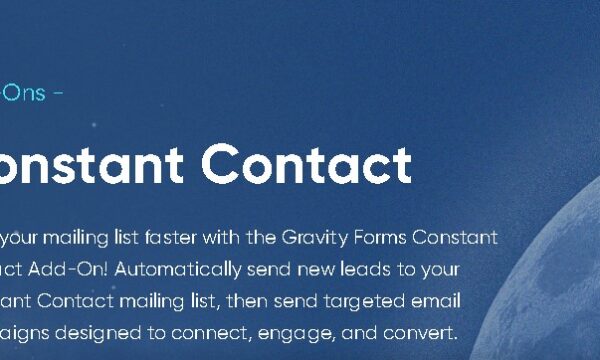 Gravity Forms Constant Contact