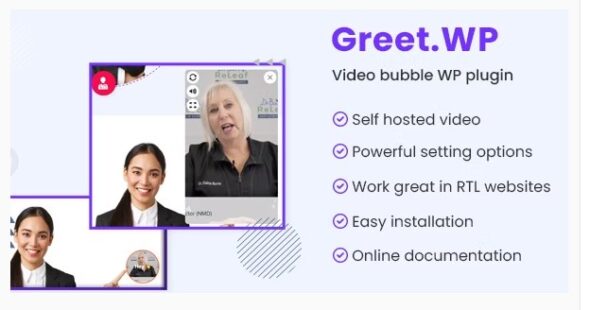 Greet.wp - Video bubble WordPress plugin