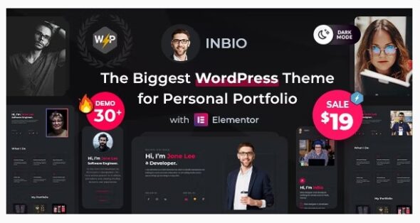 InBio - Personal Portfolio CV WordPress Theme
