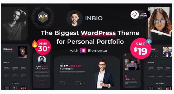 InBio - Personal Portfolio CV WordPress Theme