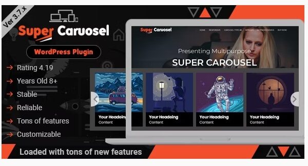 Super Carousel - Responsive Wordpress Plugin
