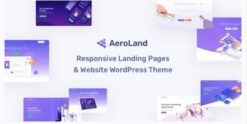 AeroLand - App Landing Software Website WordPress Theme