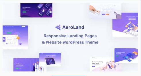 AeroLand - App Landing Software Website WordPress Theme