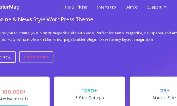ColorMag Pro #1 Magazine & News Style WordPress Theme