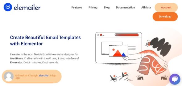 Elemailer Drag & Drop WordPress Email Template & Campaign Builder