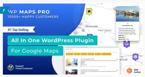 WP MAPS PRO - WordPress Plugin for Google Maps