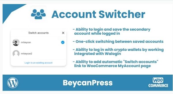 Account Switcher for WordPress (Multiple accounts plugin)