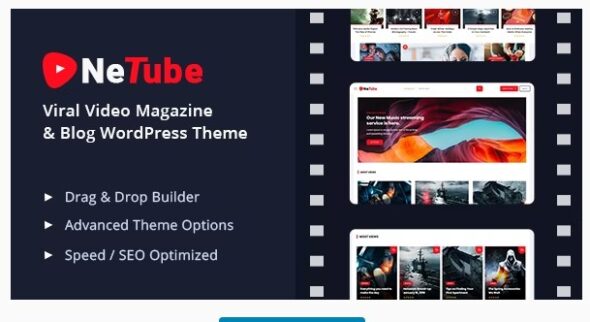 Netube - Viral Video Blog Magazine WordPress Theme