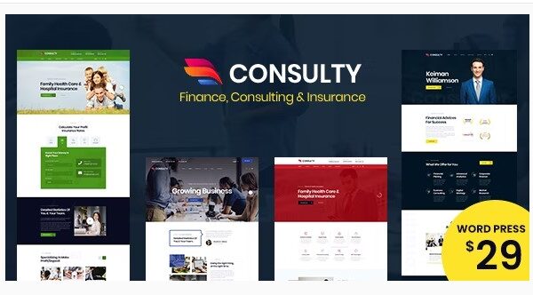 Consulty - Business Finance WordPress Theme