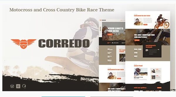 Corredo Bike Race & Sports Events WordPress Theme