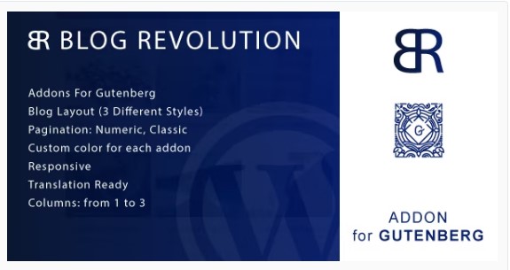 Blog Revolution for Gutenberg WordPress Plugin