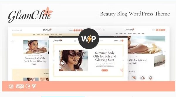 GlamChic Beauty Blog & Online Magazine WordPress Theme