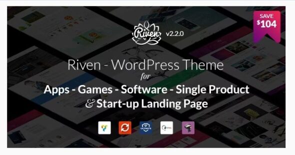 Riven - WordPress Theme for App, Game, Single Product Landing Page