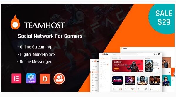 TeamHost - Gaming Community Theme