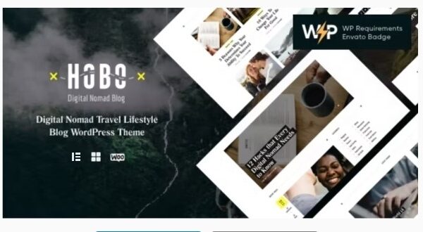 Hobo Digital Nomad Travel Lifestyle Blog WordPress Theme