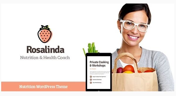 Rosalinda Health Coach & Vegetarian Lifestyle Blog WordPress Theme