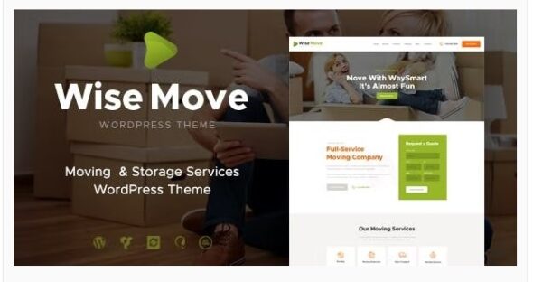 Wise Move Relocation and Storage Services WordPress Theme