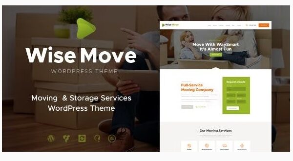 Wise Move Relocation and Storage Services WordPress Theme