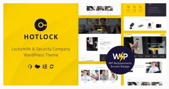 HotLock Locksmith & Security Systems WordPress Theme + RTL