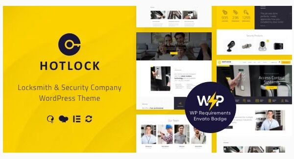 HotLock Locksmith & Security Systems WordPress Theme + RTL