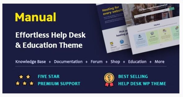 Manual - Documentation, Knowledge Base & Education WordPress Theme