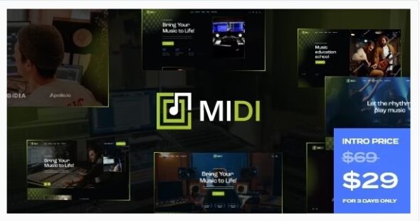 Midi - Sound & Music Production WordPress Theme