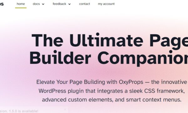 OxyProps The Ultimate Page Builder Companion