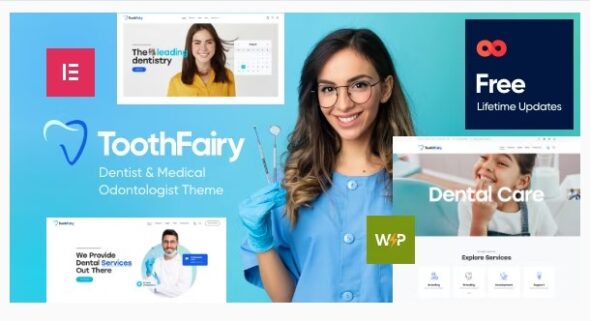 Tooth Fairy - Dentist & Medical Odontologist WordPress Theme
