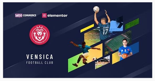 Vensica - Football Club Manager Elementor Theme