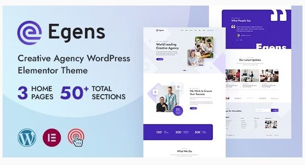 Egens - Creative Agency WordPress Theme