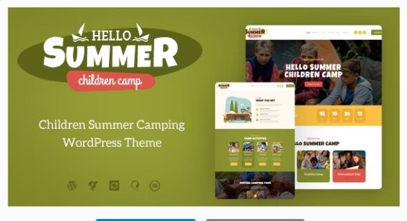 Hello Summer A Children Holiday Camp WordPress Theme