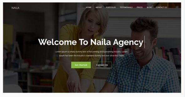 Naila - One Page MultiPurpose WordPress Theme