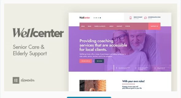 Wellcenter - Senior Care & Support WordPress Theme