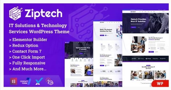 Ziptech - IT Solutions Technology WordPress Theme