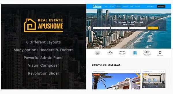 ApusHome - Real Estate WordPress Theme